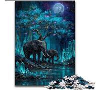 Puzzle da 1000 pezzi "Elefante magico", regalo perfetto per l'arredamento della casa e per il divertimento in famiglia, dai 14 anni in su (dimensioni 26x38cm)