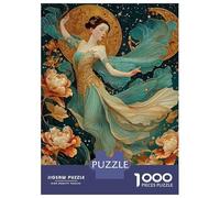 Puzzle Da 1000 Pezzi - Elegant Woman in Flowing Dress Puzzle Gioco Rompicapo Decorazione Da Parete Offerta Come Regalo Per Tutta La Famiglia 70x50cm/1000pcs