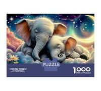 Puzzle da 1000 pezzi Elephant Dream Elefanti tra le nuvole per giochi educativi per adulti Bellissima decorazione Difficile e stimolante Regali di compleanno 70x50cm/1000 pezzi