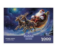 Puzzle Da 1000 Pezzi, Elk Santa Claus Per Adulti, Gioco Di Abilità Impossible Per Tutta La Famiglia, Gioco Colorato, Decorazione Per La Casa 70x50cm/1000pcs