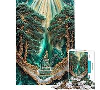 Puzzle da 1000 pezzi "Emerald Renewal Kintsugi Art" per adolescenti attività per famiglie divertimento a casa giocattolo educativo 50x75cm