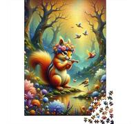 Puzzle Da 1000 Pezzi Enchanted Forest Squirrel Puzzle Per Adulti Gioco Per Famiglie Migliora La Memoria Ideale Come Regalo Per Tutta La Famiglia 52x38cm/1000pcs