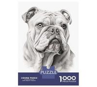 Puzzle Da 1000 Pezzi English Bulldog Puzzle Per Adulti Gioco Rompicapo Decorazione Perfetta Regali Unici Per Compleanno E Natale 70x50cm/1000pcs