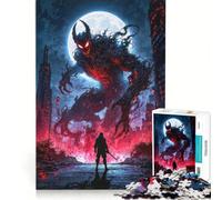 Puzzle da 1000 pezzi: epica battaglia tra mostri ed eroi, gioco interattivo, divertente attività da fare in casa, ideale come decorazione per la scrivania 38x26cm