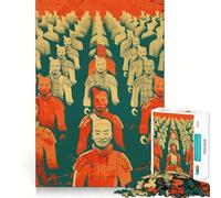Puzzle da 1000 pezzi "Esercito di terracotta" per adolescenti, gioco di abilità per allenare la mente, momento di condivisione, taglio di precisione, pezzo da collezione 50x75cm