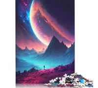 Puzzle da 1000 pezzi "Esplora lo spazio" per adulti, puzzle per la sfida del cervello in famiglia (38x26 cm)