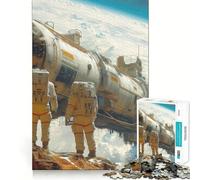 Puzzle da 1000 pezzi "Esplorazione del pianeta" per adolescenti, gioco stimolante e rilassante, taglio di alta qualità, regalo di Natale (38x52cm)