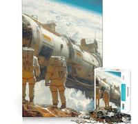 Puzzle da 1000 pezzi "Esplorazione del pianeta" per ragazzi, stimola la memoria, ideale per il tempo libero a casa, per assemblare immagini e creare un regalo perfetto (50x75cm)
