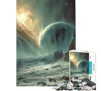 Puzzle da 1000 pezzi esplorazione planetaria sfida educativa gioco fai-da-te educativo per ragazzi dai 14 anni in su (38x52cm)