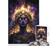 Puzzle da 1000 pezzi Essere celeste con corona di fuoco giocattoli fai da te regali per donne e uomini gioco educativo migliora l'amore tra coppie dimensioni 50x75cm