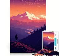 Puzzle da 1000 pezzi,estetica naturalistica,pixel art,precisione,divertimento,esercizio mentale,giocattolo per momenti di pace,pezzo d'arte natalizio (38x26cm)
