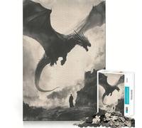 Puzzle da 1000 pezzi "Evocazione del Drago Ombra" per adulti, gioco di logica, svago domestico, taglio preciso, regalo perfetto 50x75cm