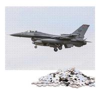 Puzzle da 1000 pezzi F16 Fighting Falcon Jet per adulti Puzzle di carta Gioco educativo per bambini Come regalo di Natale 38x26 cm/1000 pezzi