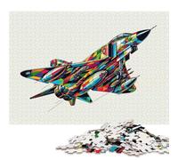 Puzzle da 1000 pezzi F4 Phantom II Wpap Pop Art Puzzle per adulti Puzzle in legno Decorazione per la casa Regali di Natale Regali di compleanno 1000 pezzi (75x50 cm)