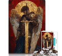 Puzzle da 1000 pezzi Fantasy Angel Knight per adulti e adolescenti, giocattolo educativo intellettuale decomprimente, regali di Babbo Natale segreto, 50x75cm