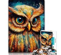 Puzzle da 1000 pezzi Fantasy Art Owl per adolescenti, regalo, giocattolo educativo intellettuale decomprimente, fantastici regali e giocattoli 38x26cm