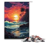 Puzzle da 1000 pezzi Fantasy Beach at Sunset per adulti puzzle impossibile antistress per adolescenti dai 14 anni in su 1000 pezzi (38x26 cm)