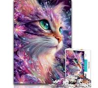 Puzzle da 1000 pezzi Fantasy Cat Puzzle da 1000 pezzi per adulti e ragazzi, collezione di artisti, belle arti per età 14 anni in su 75x50cm