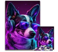 Puzzle da 1000 pezzi "Fantasy Dog", puzzle impossibili per adulti, regalo perfetto per le feste, opera d'arte fai da te, 26X38CM/10,23x14,96 pollici.