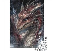 Puzzle Da 1000 Pezzi Fantasy Dragon Artwork -1 Puzzle Per Adulti Gioco Per Famiglie Migliora La Memoria Ideale Come Regalo Per Tutta La Famiglia 52x38cm/1000pcs