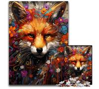 Puzzle da 1000 pezzi Fantasy Fox, puzzle impegnativo per adolescenti, gioco interattivo divertente per famiglie, 26X38CM/10,23x14,96 pollici.