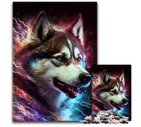 Puzzle da 1000 pezzi Fantasy Husky, puzzle difficili per adulti, per feste, compleanni e serate di giochi in famiglia, 26X38CM/10,23x14,96 pollici.