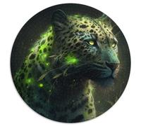 Puzzle da 1000 pezzi "Fantasy Leopard" in cartone per adulti, perfetto per decorazioni per la casa, compleanni, feste e regali, 67,5x67,5 cm.