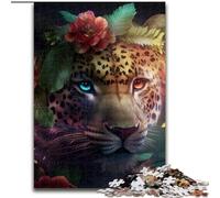 Puzzle da 1000 pezzi Fantasy Leopard, puzzle impegnativo, dimensioni 50x75cm, gioco interattivo per famiglie, vacanze, gioco di attività per famiglie