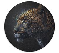 Puzzle da 1000 pezzi "Fantasy Leopard", puzzle rotondi da 1000 pezzi per adulti, per decorazioni per la casa, allenamento del cervello e regali per le feste, 67,5x67,5 cm.