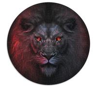 Puzzle da 1000 pezzi Fantasy Lion, rotondo, per adulti, gioco interattivo per famiglie, sfida mentale, giocattolo educativo, 67,5x67,5 cm