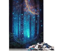 Puzzle da 1000 pezzi "Fantasy Magic Lights", difficoltà per adulti, per rafforzare i rapporti tra i membri della famiglia (38x26 cm)