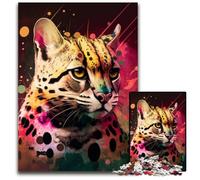 Puzzle da 1000 pezzi Fantasy Ocelot Puzzle per adulti Gioco interattivo per famiglie, regalo artigianale con grafica colorata 26X38CM/10,23x14,96 pollici