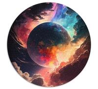 Puzzle da 1000 pezzi Fantasy Planet Puzzle rotondo da 1000 pezzi per adulti Perfetto per adolescenti e arredamento per la casa 67,5x67,5 cm