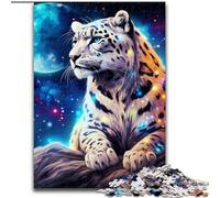 Puzzle da 1000 pezzi Fantasy Tiger, puzzle in legno per adulti, dimensioni 50x75cm, divertente serata di gioco in famiglia, opera d'arte decorativa fai da te.