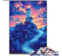 Puzzle da 1000 pezzi "Faro dei sogni", puzzle impegnativi, regalo perfetto per compleanni, feste e decorazioni per la casa (dimensioni 26x38cm)