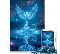 Puzzle da 1000 pezzi "Fenice Celeste che Sorge dall'Acqua" per Adulti,Esercizio Mentale,Evasione Consapevole,Chiusura Sinuosa,Sorpresa di Natale (50x75cm)
