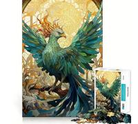 Puzzle da 1000 pezzi "Fenice Risorta" per adulti, rompicapo rilassante, immagine da assemblare, oggetto da desiderio di Babbo Natale (38x52cm)