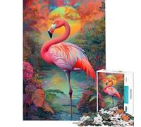 Puzzle da 1000 pezzi "Fenicotteri in Paradiso" per adolescenti ideale per passare il tempo durante le vacanze a casa una sfida stimolante per ridurre lo stress 38x26cm