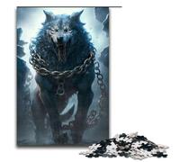 Puzzle da 1000 pezzi Fenrir il mitico lupo Puzzle per adulti Puzzle in legno Gioco per famiglie 1000 pezzi