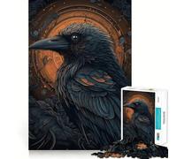 Puzzle da 1000 pezzi "Fiaba del Corvo" per adulti e ragazzi, gioco di abilità rilassante e divertente, con bordi precisi, regalo per le festività (38x52cm)