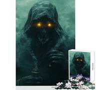 Puzzle da 1000 pezzi Figura incappucciata nel fumo Decorazione per la casa Giocattoli Ottimi regali e giocattoli Gioco pratico Decompressione intellettuale Dimensioni 50x75cm