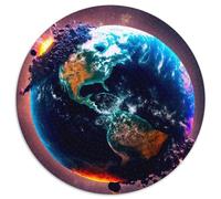 Puzzle da 1000 pezzi "Fine del Mondo" per adulti, puzzle rotondo da 1000 pezzi, gioco creativo per famiglie e decorazioni per la casa, regalo di Natale perfetto per adolescenti (67,5x67,5cm)