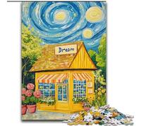Puzzle da 1000 pezzi "Fiore WGLSPT Sotto il cielo notturno" - Puzzle da 1000 pezzi per adulti,rompicapo impegnativo per adolescenti,perfetto come decorazione per la casa o come regalo (50x75cm)