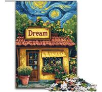 Puzzle da 1000 pezzi "Fiore WGLSPT Sotto il cielo notturno", puzzle in cartone per adulti, gioco interattivo per famiglie, rompicapo, giocattolo educativo (dimensioni 26x38cm)