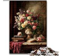 Puzzle da 1000 pezzi "Fiori nel vaso" per adulti e adolescenti, giocattoli educativi per l'apprendimento, giochi per famiglie, adatti per la decorazione della scrivania (50x75cm)