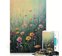Puzzle da 1000 pezzi "Fiori Selvatici" per adolescenti,gioco di abilità mentale,taglio laser per un incastro perfetto,rilassante attività di gruppo al chiuso (50x75cm)