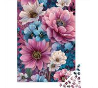 Puzzle Da 1000 Pezzi - Floral Wall Mural Art Puzzle Gioco Rompicapo Decorazione Da Parete Offerta Come Regalo Per Tutta La Famiglia 52x38cm/1000pcs