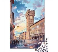 Puzzle Da 1000 Pezzi - Florence Piazza Della Signoria Puzzle Gioco Rompicapo Decorazione Da Parete Offerta Come Regalo Per Tutta La Famiglia 38x26cm/1000pcs