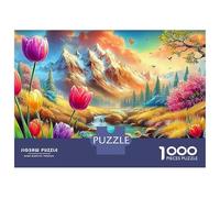 Puzzle da 1000 pezzi Forest Cottage, vibrante terra da sogno per giochi educativi per adulti, decorazione per la casa, impegnativo, 70x50 cm