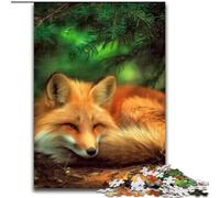 Puzzle da 1000 pezzi "Forest Fox" per adulti e adolescenti, interessante strumento per ridurre lo stress e favorire l'interazione genitore-figlio (50x75cm)